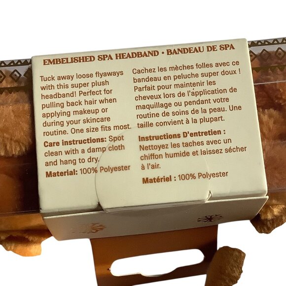 Fox Spa Headband Plush Elastic Hairband Super Soft Gentle On Hair One Size NEW - Picture 4 of 4